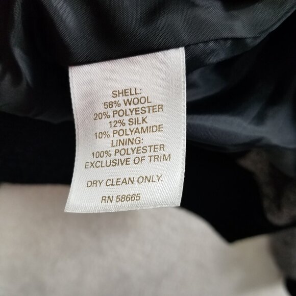 Halogen Jacket Wool/Silk Blend bomber ribbed cuff multipocket womens M - Picture 9 of 12